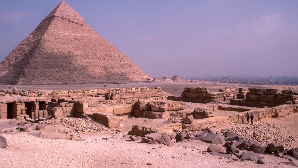 Ancient Egypt: Ruins near the Great Pyramid