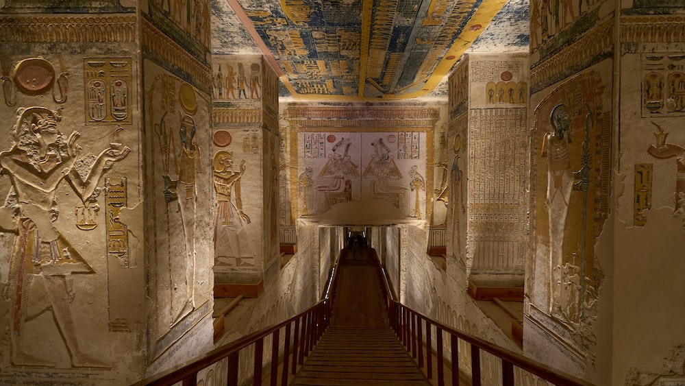Ancient Egyptian Tomb Illustration