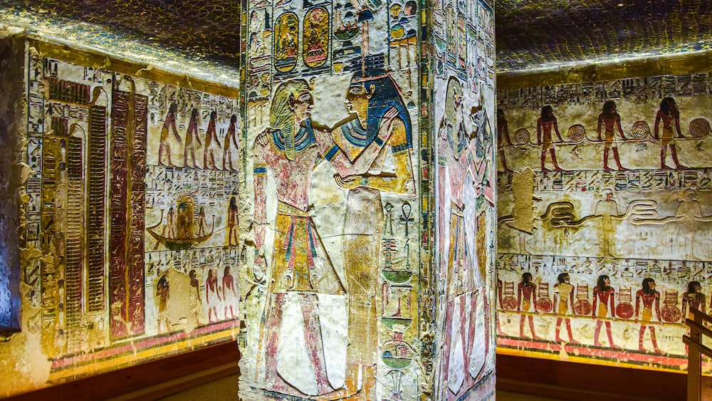 Ancient Egyptian Wall Paintings in Kings Valley