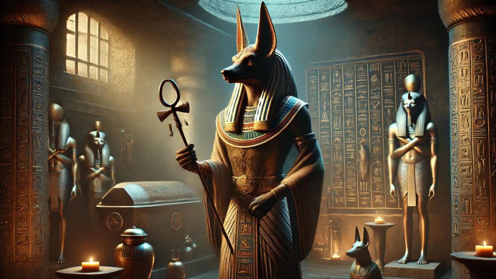 Anubis the Guardian of the Dead and Embalming