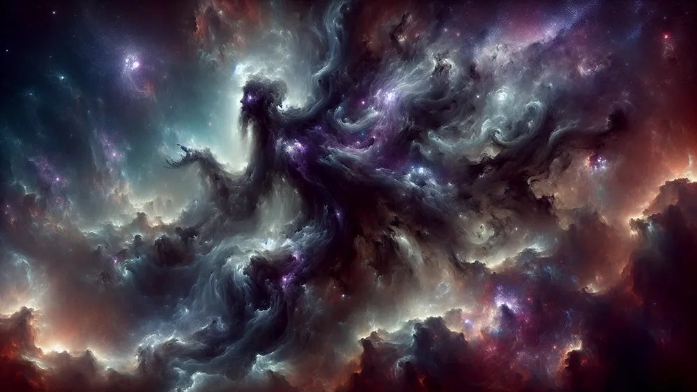 Chaos The Primordial Void In A Cosmic Star Filled Abyss