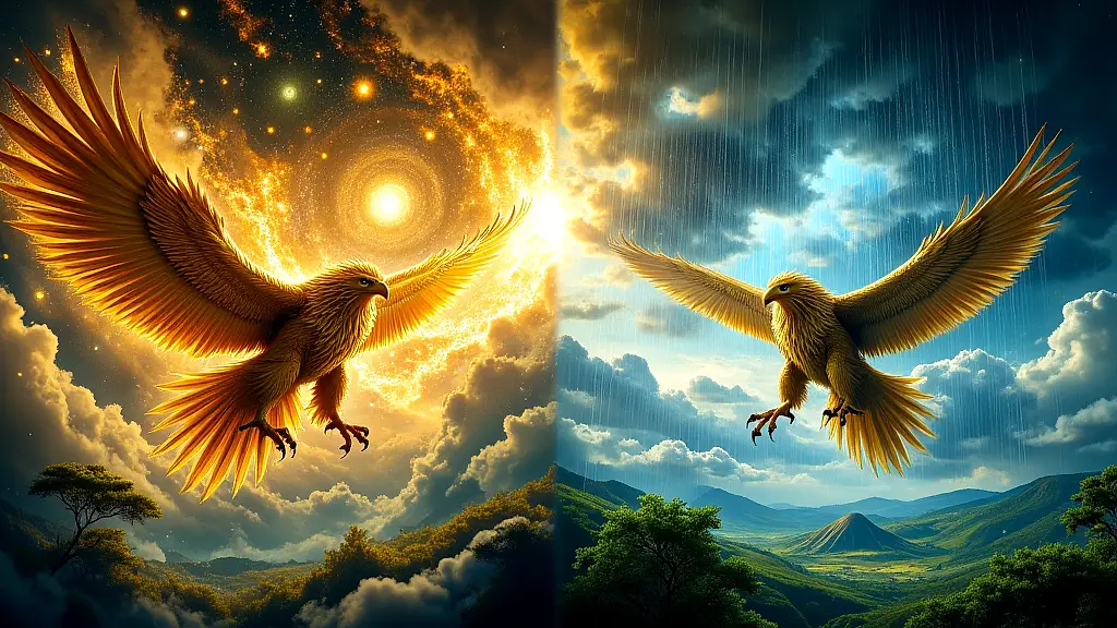 Chiuta as cosmic creator and rain bringer, golden eagle deity.