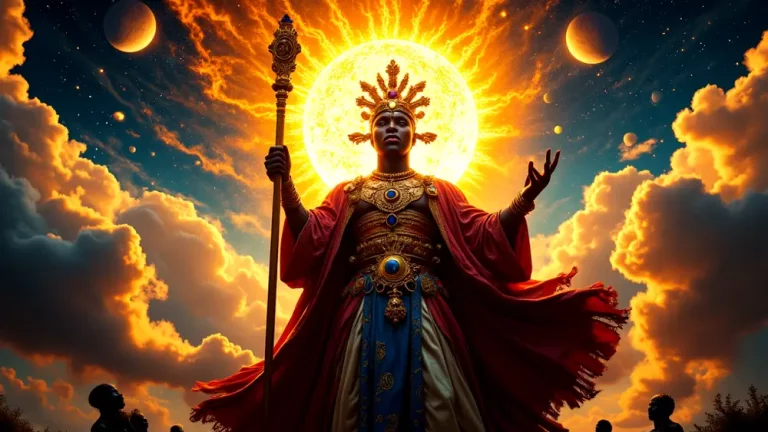 Chukwu, Igbo Supreme God, in celestial glory.