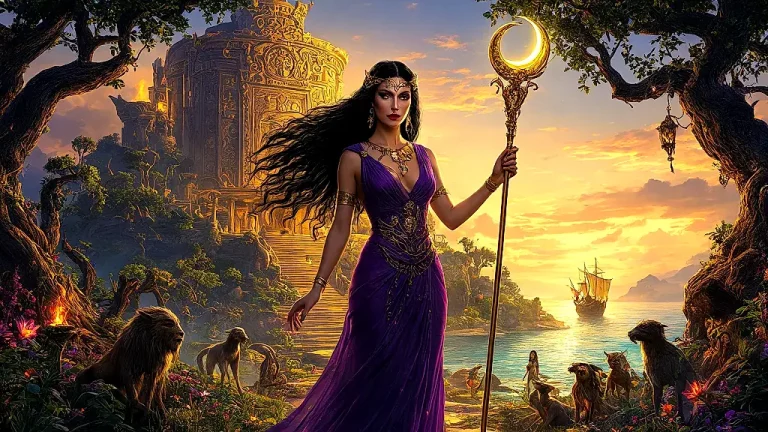 Circe commands her magic on a mythical island.