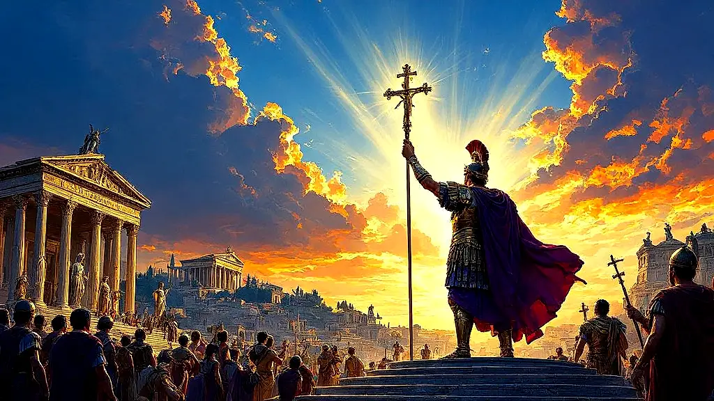 Constantine’s vision transforms Rome into a Christian empire.