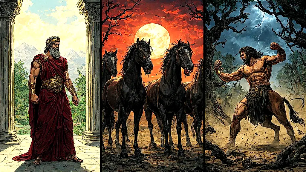 Diomedes' mares in Homer, Ovid, and Apollodorus' myths.