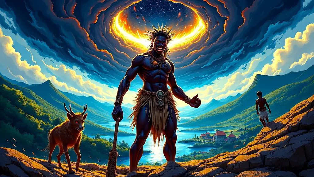 Ekwensu shaping the world with chaos and purpose.