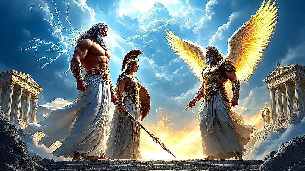 Greek gods and biblical figures face off dramatically.