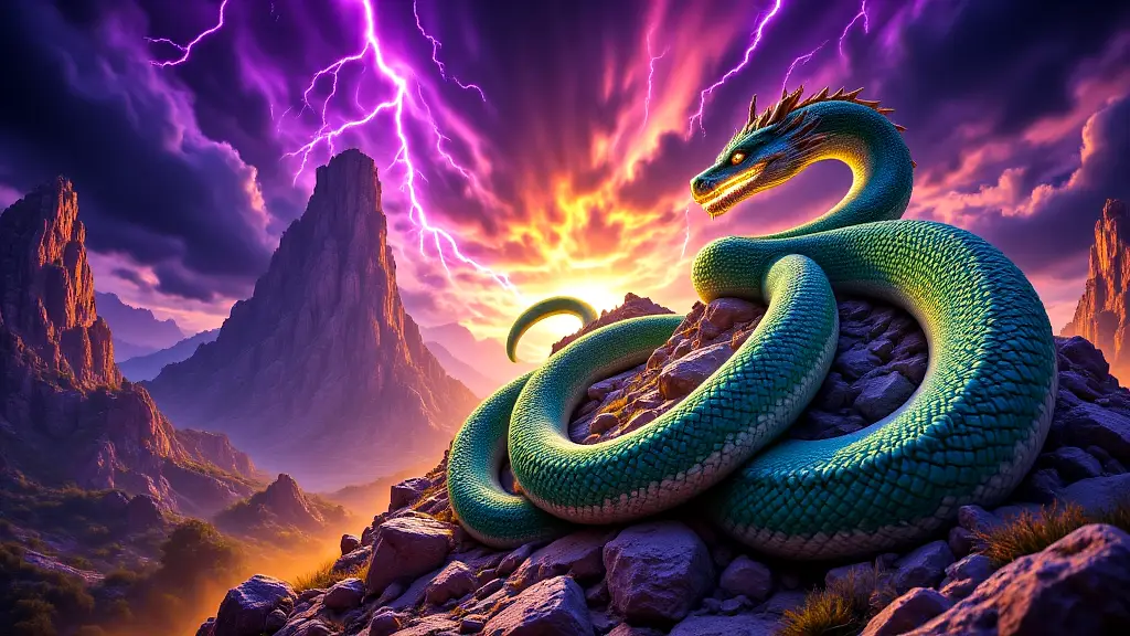 Greek mythology dragons and serpents in epic battle.