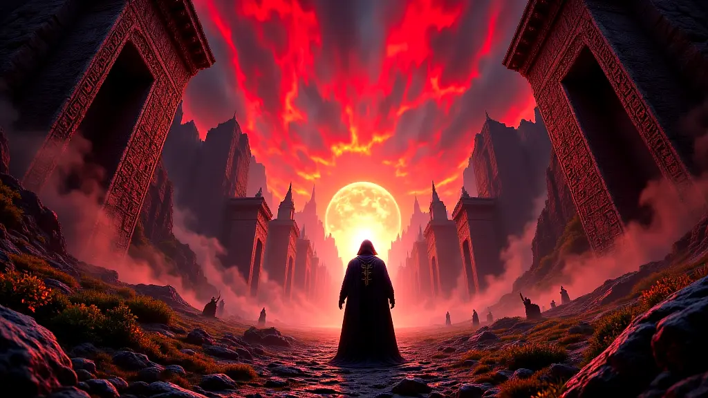 Hades and Persephone rule the vibrant, eerie Greek Underworld.
