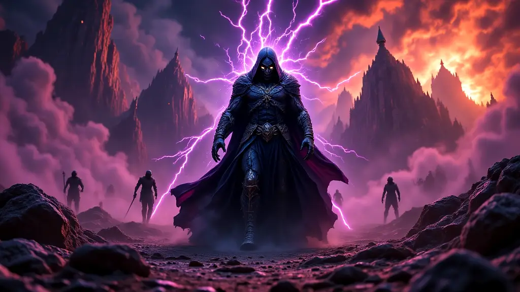 Hades wearing Helm of Darkness in Titanomachy battle.