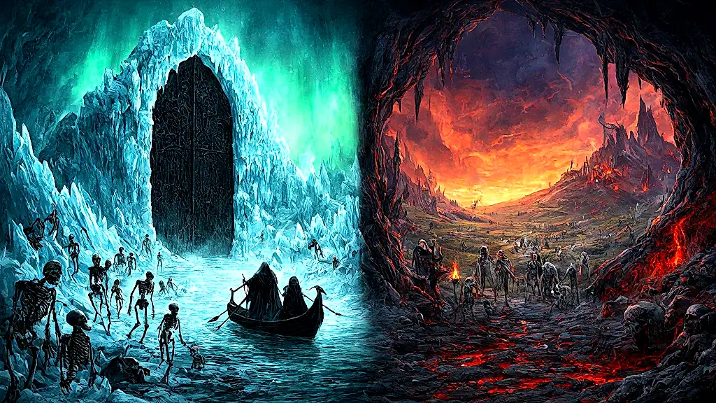 Hel and Hades: Norse and Greek underworlds contrasted.