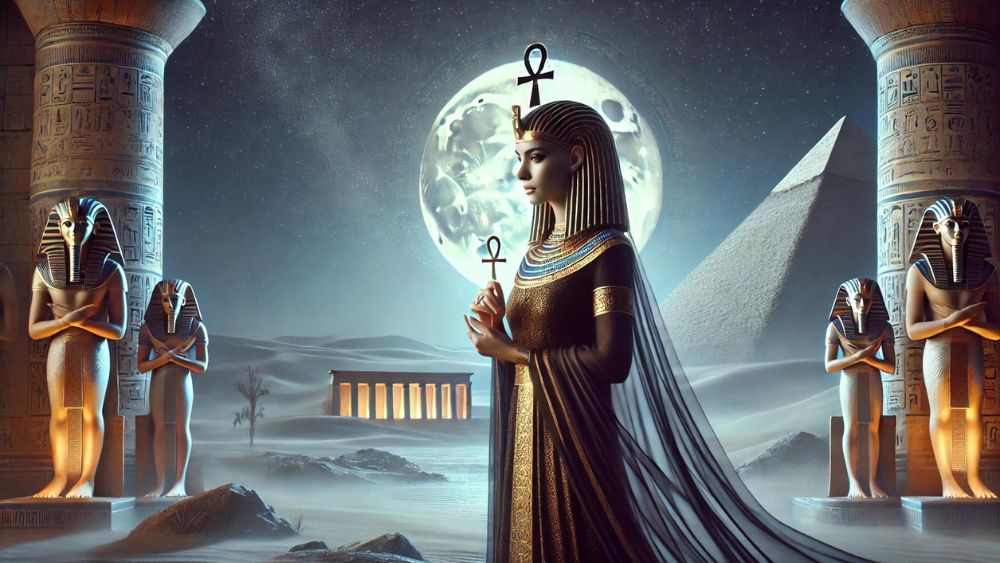 Nephthys the Goddess of Mourning Night and Service