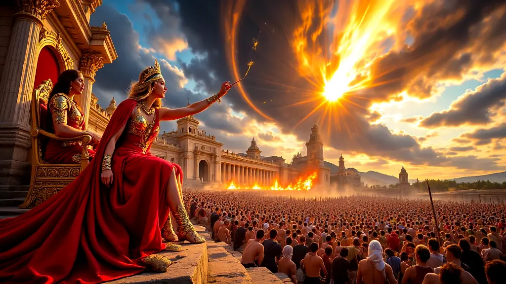 Olympian gods manipulating the Trojan War