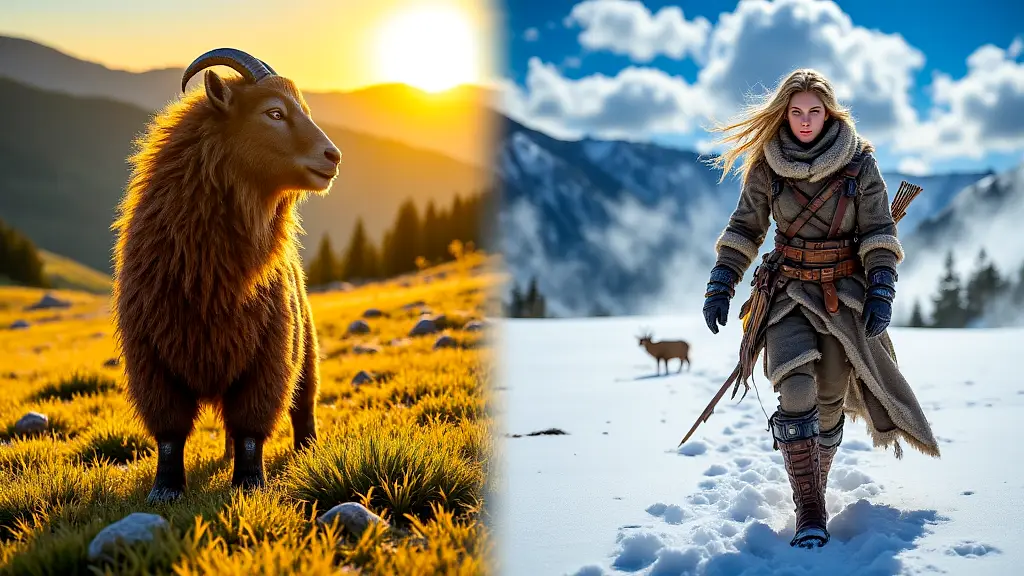 Pan and Skadi embodying contrasting wilderness in Greek and Norse myths.
