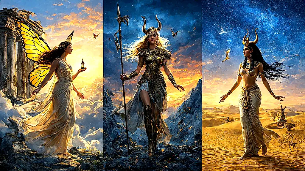 Psyche, Brynhild, Hathor in mythic union.