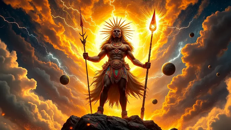 Qamata, Xhosa God of Creation, summoning the universe.
