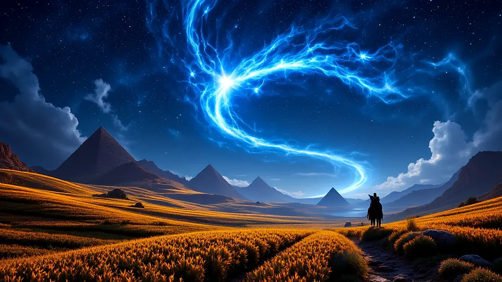 Sirius, the blazing Dog Star, illuminates ancient skies.
