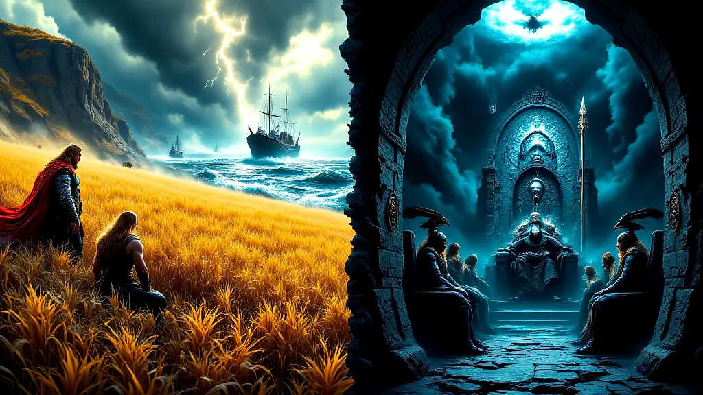 Thor and Odin worship divide in Viking society.