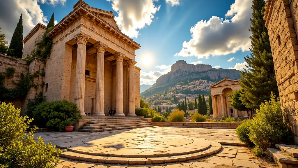 Three ancient Greek temples honoring the Graces.