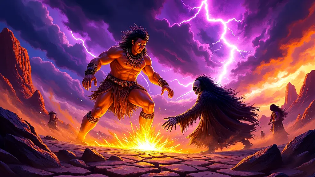 Tsui'goab vs Gaunab epic mythological battle