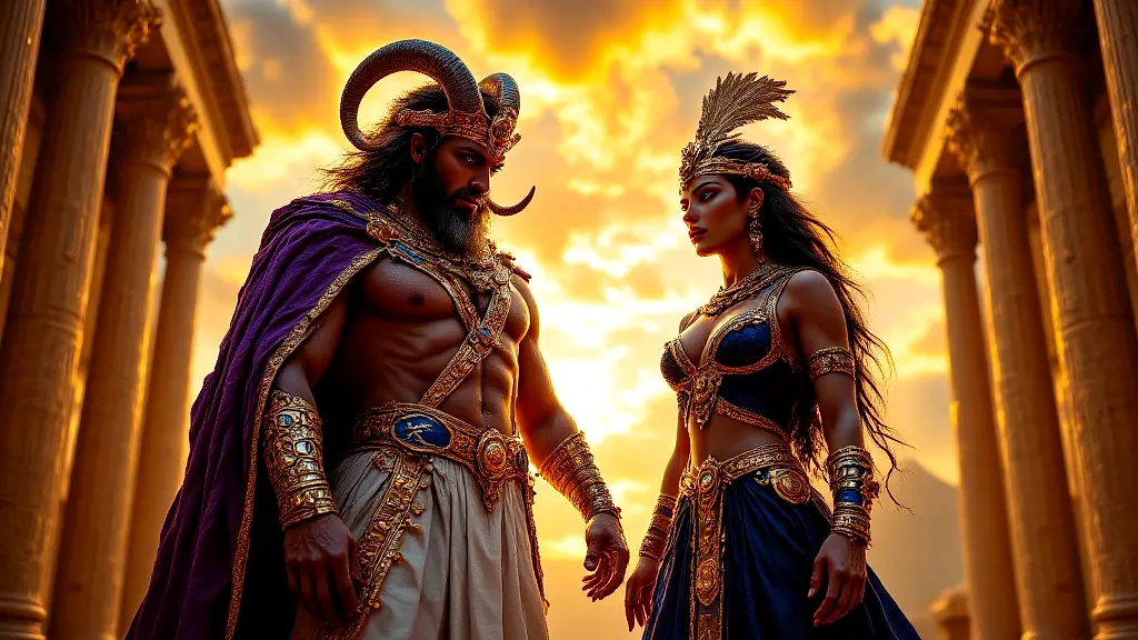 Zeus-Ammon and Athena-Neith united in divine fusion.