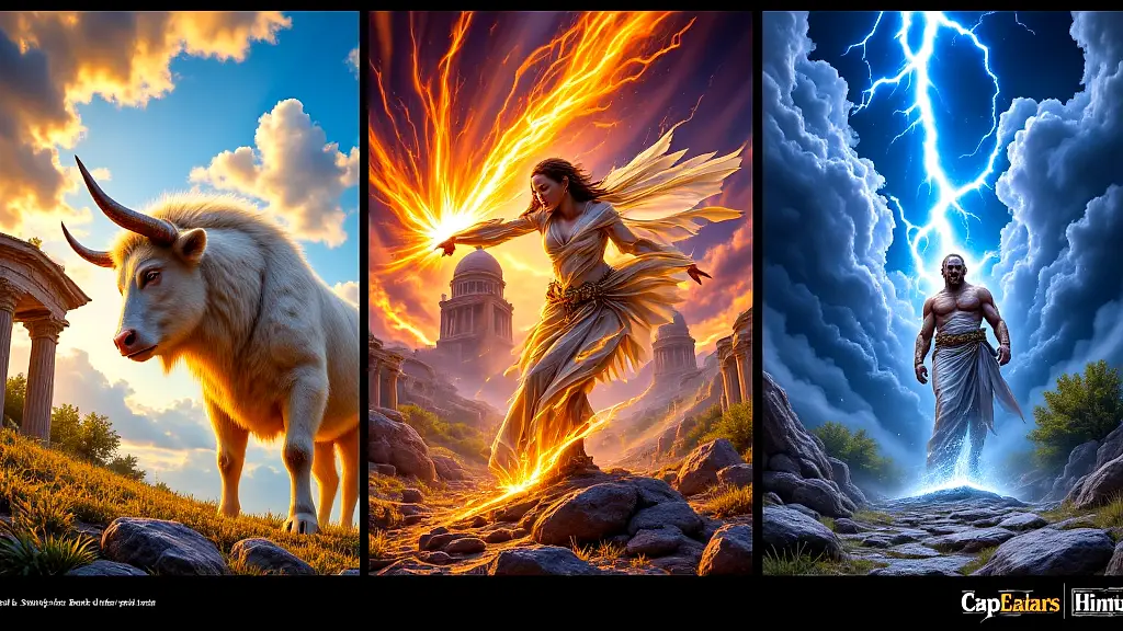 Zeus’s divine affairs and wrath in Greek mythology.